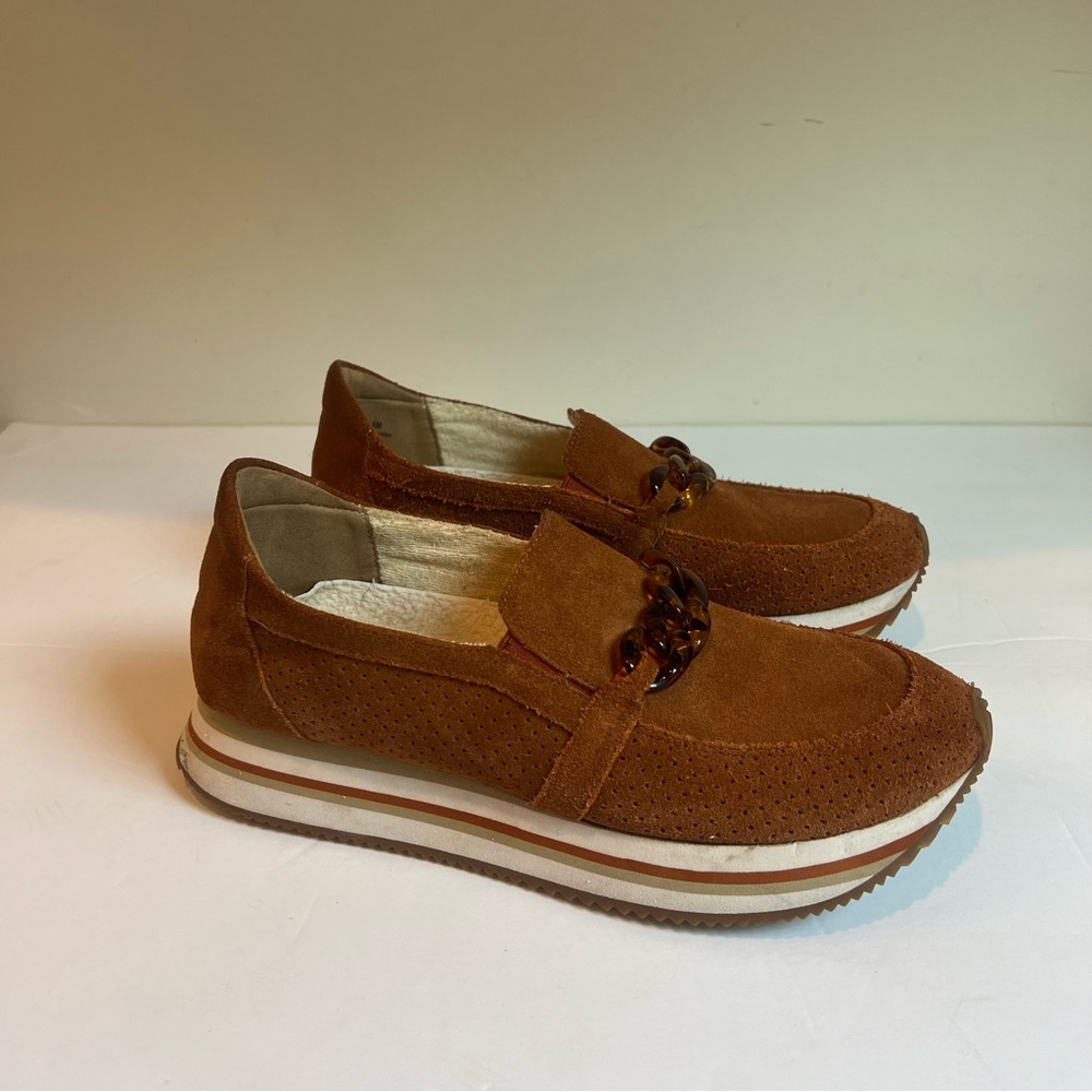 Pelle Moda Odalis Suede Shoes In Cognac Suede size 8 - Picture 6 of 7